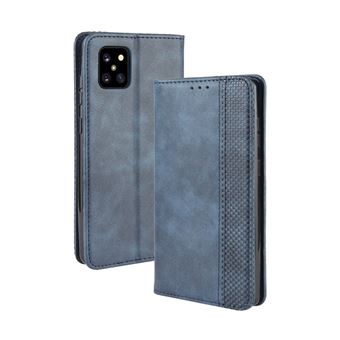 Capa FOXDOCK para Samsung Galaxy Note 10 Lite | Fecho Magnético | Estampado Vintage | Pele PU | Compartimentos para Cartões | Azul - 1