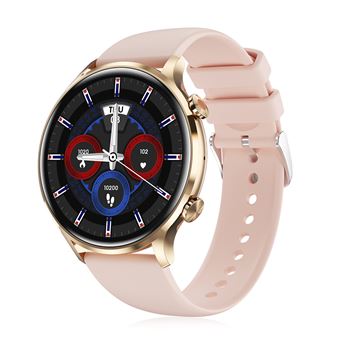 Smartwatch DAM QS40 | Chamadas Bluetooth | Notificações push | Vários modos de desporto | Monitores de saúde | 4,4x1,05x3,7 cm - rosa - 1