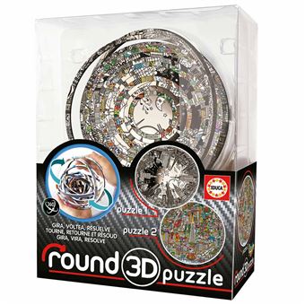 Puzzle 3D Educa Round Charles Fazzino 19707 - 1