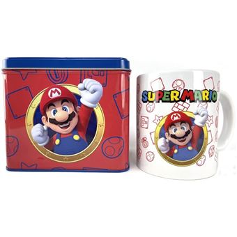Conjunto Nintendo de Caneca Cerâmica + Mealheiro Metal Super Mario Bros - 1