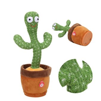 Brinquedo de Peluche DreamWorks Cantando e Dançando | Cactus com 120 Músicas | 32 cm - 1