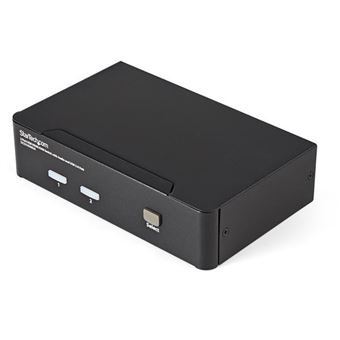 Chaveador Kvm StarTech.com Comutador KVM de 2 Portas HDMI com Áudio e Hub USB 2.0 | Preto - 1