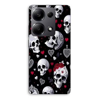 Capa Maniacase para Xiaomi Redmi Note 13 Pro 4G | Caveiras e corações - 1