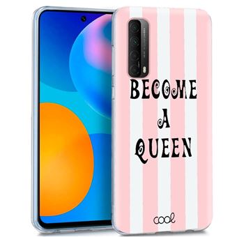 Capa traseira para Huawei P Smart 2021 COOL em Gel com Desenho de Become a Queen - 1