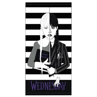 Toalha de Praia Netflix Wednesday | Microfibras | 70x140cm - 1