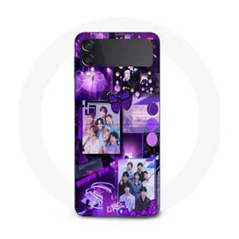 Capa Maniacase para Samsung Galaxy Z Flip3 Bts Concept Roxo - 1