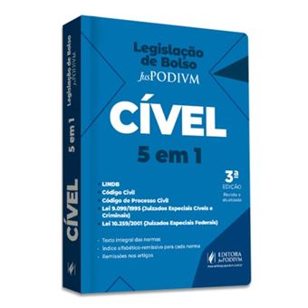 Legislação De Bolso Cível 5 Em 1 - Lindb, Código Civil, Código De Processo Civil E Leis Dos Juizados - 1