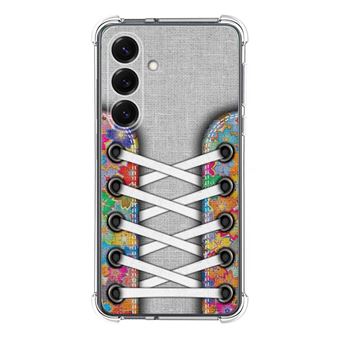 Capa TUMUNDOSMARTPHONE de silicone à prova de choque para Samsung Galaxy S25 5G Sneakers Design 04 Desenhos - 1
