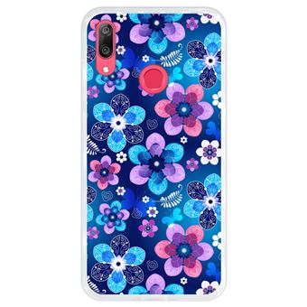 Capa Hapdey para Huawei Y7 2019 - Y7 Prime 2019 Design Padrão Floral de Primavera em Silicone Flexível e TPU