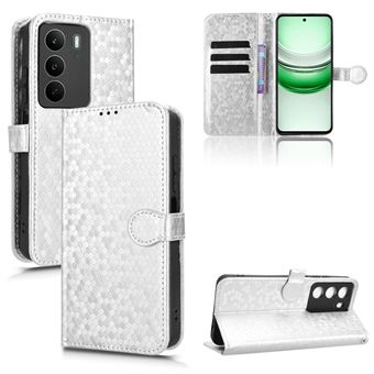 Capa FOXDOCK para Realme C71 | Fecho Magnético | TPU Macio | Compartimentos para Cartões | Prata - 1