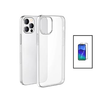 Kit Capa Traseira Super Proteção Transparente + Película de Vidro Temperado GorilasGlass Gift4Me para Apple iPhone 14 Pro Max - Transparente - 1