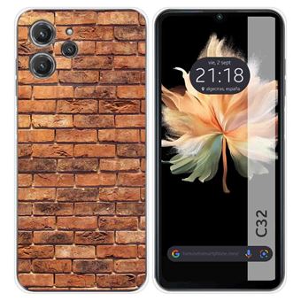 Capa de Silicone TUMUNDOSMARTPHONE para Oukitel C32 | desenhos Brick 04 - 1
