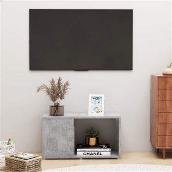 Móvel de TV vidaXL | 60x24x32cm | derivados de madeira cinzento cimento - 1