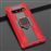Capa Magunivers de TPU Estilo Guerreiro Vermelho com Suporte de Anel para Samsung Galaxy S10_1