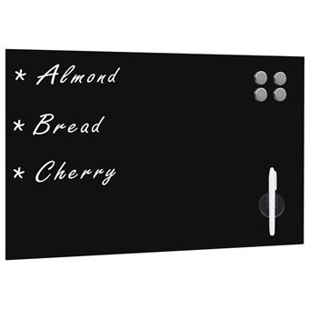 Quadro Negro Magnético vidaXL em Vidro para Parede 60X40 Cm - 1