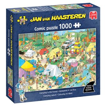 Puzzle Jumbo Jan van Haasteren Jvh - Camping in the Forest (1000 pieces) | 1000 Peças - 1