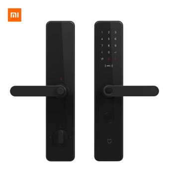 Fechadura Inteligente Xiaomi MIJIA-39 | Desbloqueio NFC | Bloqueio de Impressão Digital | Cilindro de Bloqueio de Nível C - Preto - 1