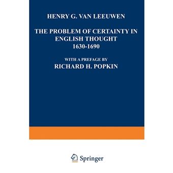 The Problem of Certainty in English Thought 1630-1690 - Paperback - 1963 - 1
