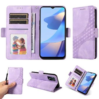 Capa FLOODKING para OPPO A54 5G | Design Acolchoado | Couro PU Premium | Roxo - 1