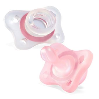 Chupeta Ultra Macia Chicco PhysioForma Mini Soft | Rosa - 1