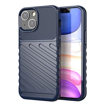Capa e TPU Textura de sarja Azul para iPhone 13 mini 5.4'' - 1