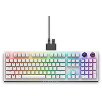 Teclado Gaming Wireless Alienware Tri-Mode AW920K | Branco - 1