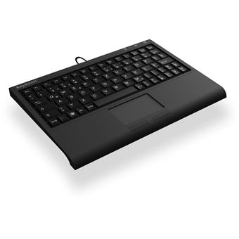 Teclado com Fios KeySonic ACK-3410 (DE) | Idioma: Alemão | Preto - 1