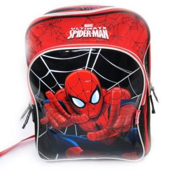 Mochila Spiderman vermelha e preta (42 cm)