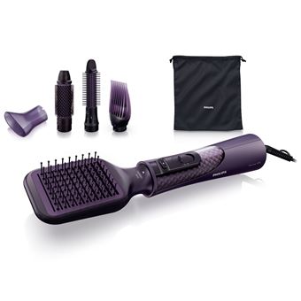 Utensílio penteado philips procare hp8656/00 escova de ar quente quente preto, roxo 2 m 1000 w - 1