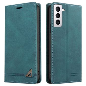Capa magunivers PU GQ.UTROBE Função anti-varredura de bloqueio de RFID, magnético auto-absorvido com apoio azul para Samsung Galaxy S22 5G - 1