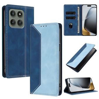 Capa FLOODKING para Motorola Edge 60 Pro | Couro Premium Bicolor | Porta-Cartões | RFID | Suporte | Azul Claro - 1