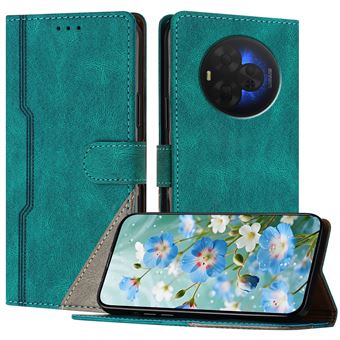 Capa FOXDOCK para TCL NxtPaper 60 Ultra | Fecho Magnético | Pele TPU Macia | 3 Compartimentos para Cartões | Função de Suporte | Verde - 1