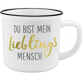 Caneca Sheepworld Du bist mein Lieblingsmensch | Dourado, Branco - 1