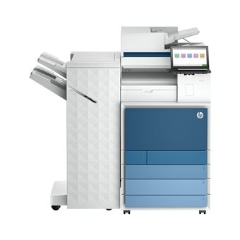 Impressora Multifunções Laser Cor HP LaserJet Enterprise 8801z+ Multifunction Cor Impressora, Apenas Ethernet Frente e verso (duplex) Copiadora, scanner | 60 ppm | Wi-Fi | Azul, Branco - 1