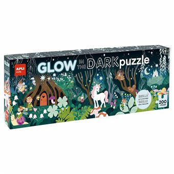 Puzzle Apli Kids Brilha no Escuro Floresta | 200 Peças - 1
