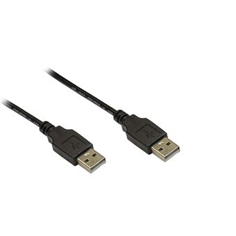 Cabo USB Alcasa USB 2.0, 3m 3m USB A USB A Preto