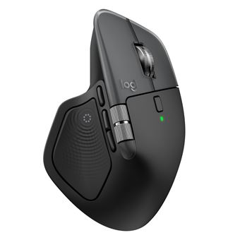 Rato Wireless Logitech MX Master 4 for Mac, rato ergonómico com Bluetooth com feedback tátil de desempenho avançado, deslocamento ultrarrápido, carregamento por USB-C , MacOS, iPadOS, Windows - preto sideral | 8000 DPI | Prateado - 1