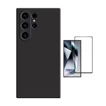 Kit Película de Vidro Temperado Gorilasglass + Capa Proteção Silicone Gift4Me para Samsung Galaxy S25 Ultra | Preto - 1