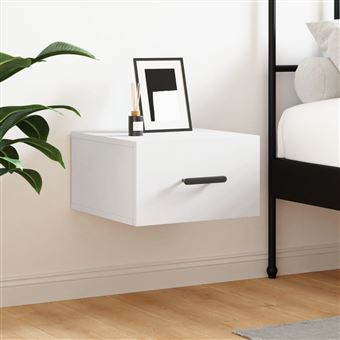 Mesa de Cabeceira de Parede vidaXL | 35x35x20 cm | branco - 1