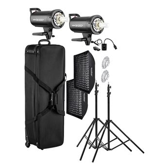 Conjunto Flash Estudio Godox SK300II com Acessórios | 2x300W - 1