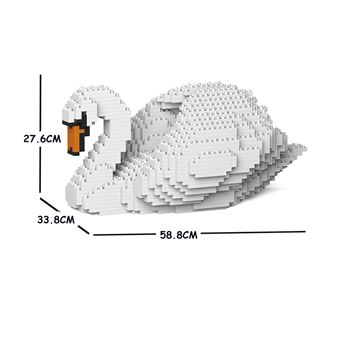 Kit de Construção Jekca Birds Swan 01C 1170x - 1