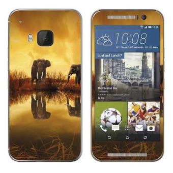 Adesivo Royalsticker Para Htc One M9 (Sticker : Sunset And Elephants) - 1