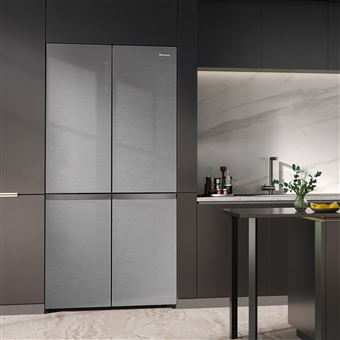 Frigorífico Americano Hisense RQ768N4GVE | 190x91,1x60 cm | 591 L | E | Prateado - 1