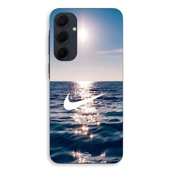 Capa Maniacase para Samsung Galaxy A35 | Nike logótipo branco mar sol - 1