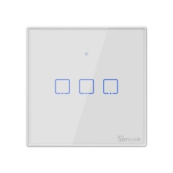 Interruptor de Parede Táctil Triplo Sonoff T2EU3C-TX | Wi-Fi - 1