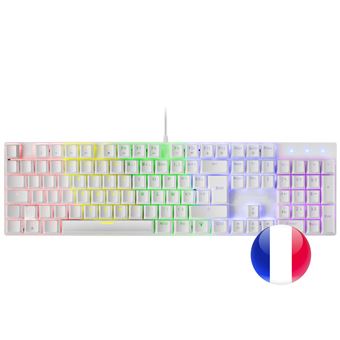 Teclado Gaming com Fios Mars Gaming MK422 | Idioma: Francês | Branco - 1