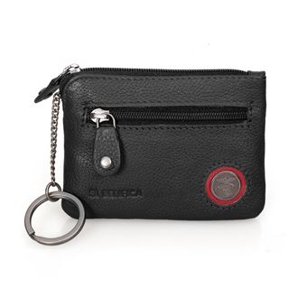 Porta-Moedas / Porta-chaves em Pele SL Benfica | Preto - 1