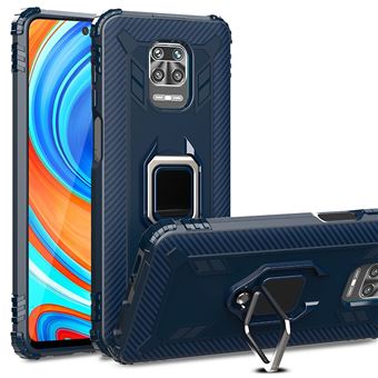 Capa Magunivers e Tpu à Prova de Queda com Muleta Azul para Xiaomi Redmi Note 9S/9 Pro/9 Pro Max - 1