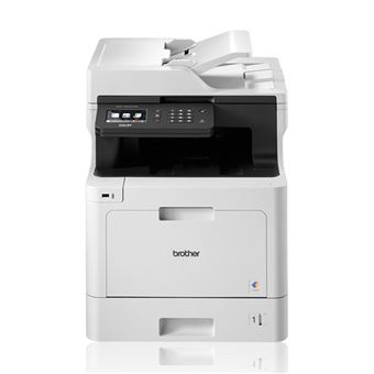 Impressora Multifunções Laser Cor Brother DCP-L8410CDW | 31 ppm | Wi-Fi | Branco - 1