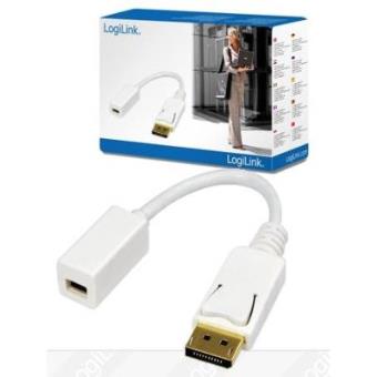 Cabo Displayport LogiLink Adapter DisplayPort / Mini DisplayPort | Branco - 1